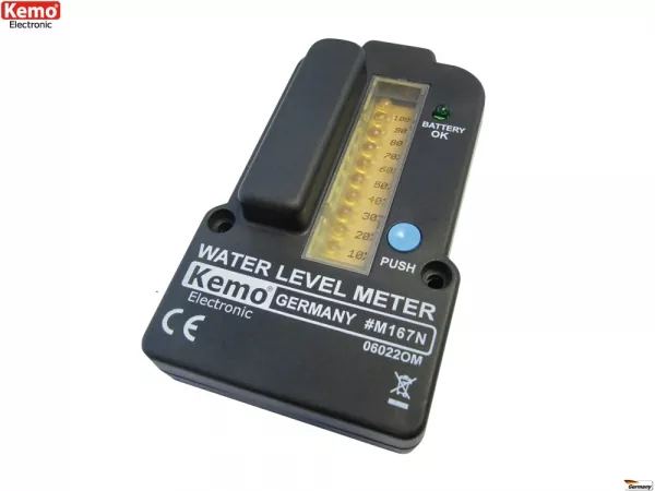 Füllstandsanzeige für Wassertanks Wasserstandssensor Batteriebetrieben M167N Kemo