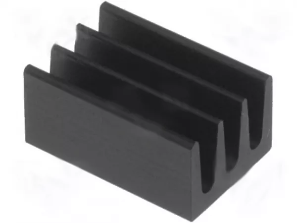 Kühlkörper Aluminium schwarz 10 x 6,3 x 4,8mm 75K/W