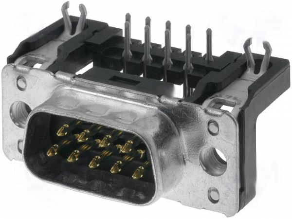 VS 9651627811 D Sub Stecker Pin 9 90° gewinkelt für Platinenmontage EZ221 