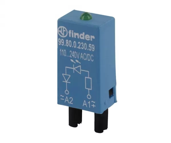 Finder 110V - 240V LED Sicherungs Modul EMV 99.80.0.230.98