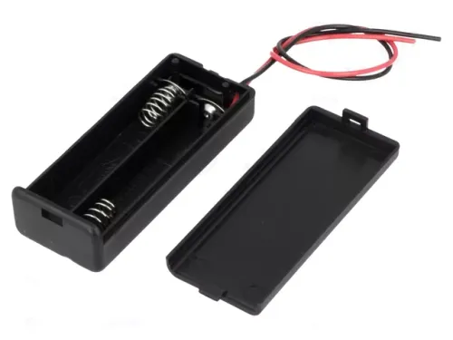 Batterie Halter Gehäuse für 2 x Micro AAA mit Deckel & Kabel