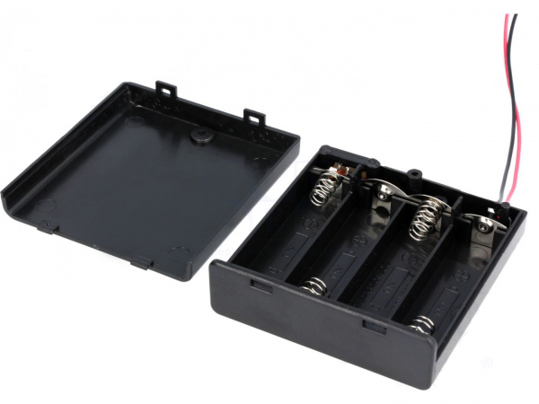 Batteriehalter für 1 AA Mignon Batterie 1.5V Batteriebox Batteriefach offen 