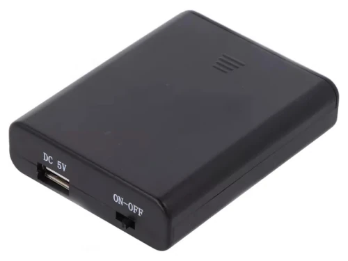 Velleman BH341USB USB Batteriehalter 4x Mignon AA inkl Schalter u USB Anschluss EZ019