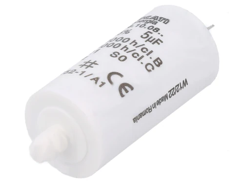 Ducati 4.16.17.83.KK MKP Kondensator Motor und Betriebskondensator 5,0uF 400V mit Kab MKP056