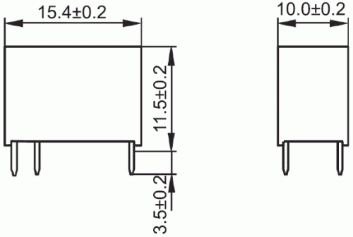 TE Connectivity Axicom Subminiatur Relais Kunststoff 24V DC max 2A V23101-D0007-B201