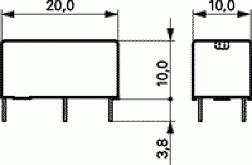 3V DC Miniatur Relais PE014F03 1x Wechselkontakt max 5A