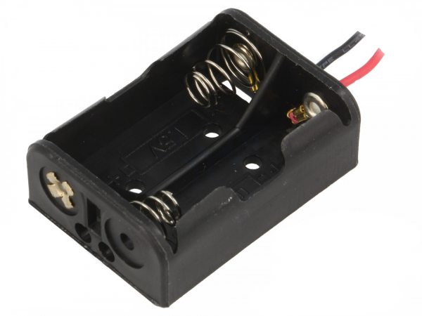 Batteriehalter 2x Lady N / R1 / 23A / A23 / V23GA mit Kabel
