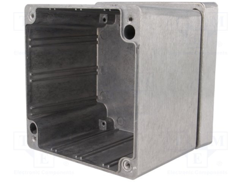 Aluminium Gehäuse Alu G137 IP65 hohe Schirmdämpfung 120x120x101mm Gainta