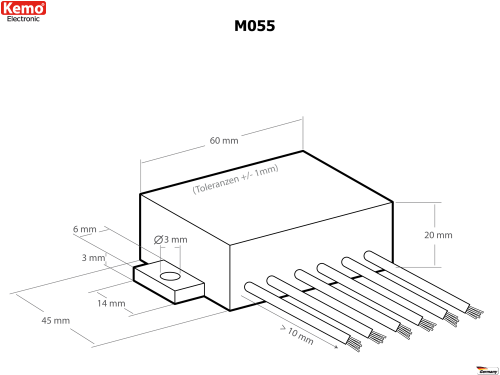 3 Watt Verstärker Modul Stereo M055 Kemo