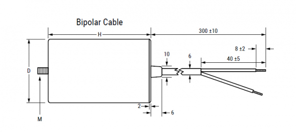 MKP Kondensator Motor und Betriebskondensator 1,5uF 470V mit Kabel Arcotronics 1.27.4ACF