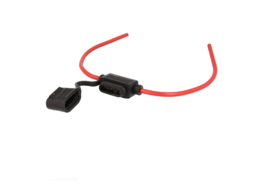 KFZ Flachsteck Sicherungshalter wasserdicht mit 4mm² Kabel MTA MTA 100336