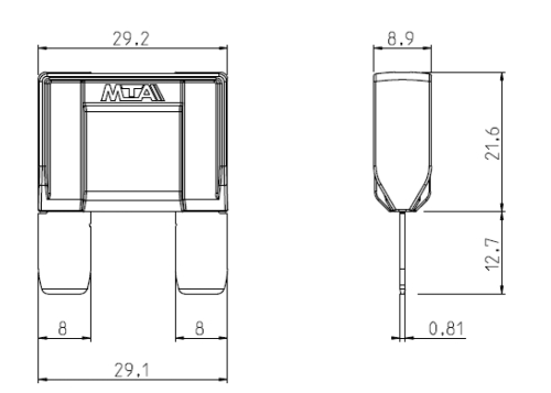 Kfz Sicherung 20A Ampere Maxi gelb Flachstecksicherung