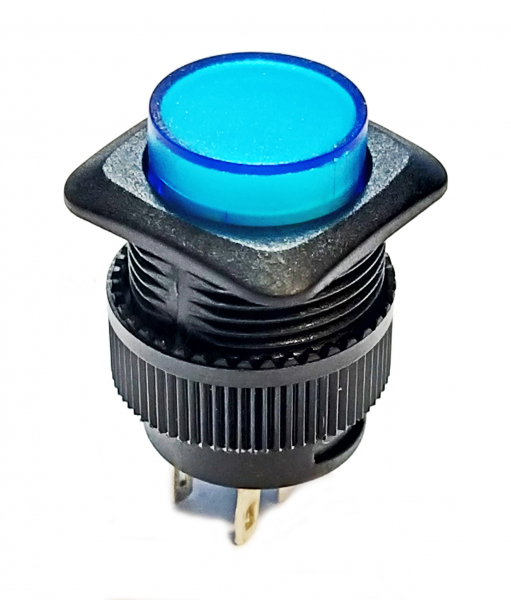Druckschalter Blaue LED Leuchte R1394A/B Velleman