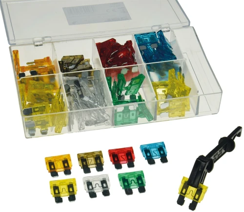 WT BS 20339 KFZ Flachstecksicherungs-Sortiment 8 Sicherungswerte 80-teilig A004