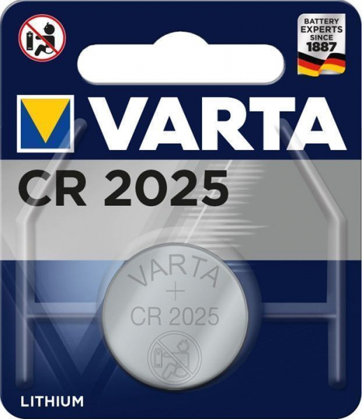 Varta Lithium Knopfzelle CR2025 3V 170mAh 6025
