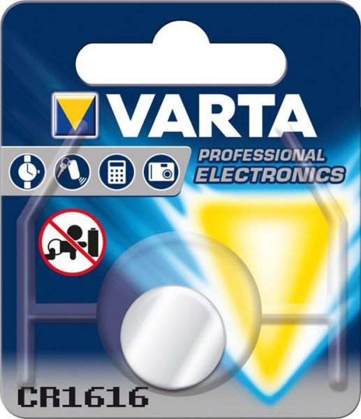 Varta Lithium Knopfzelle CR1616 3V 55mAh 6616