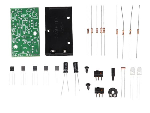 WHADDA WSL148 LED-Stroboskop mit 2 superhellen roten LEDs 9V MK148 Velleman  Bausatz