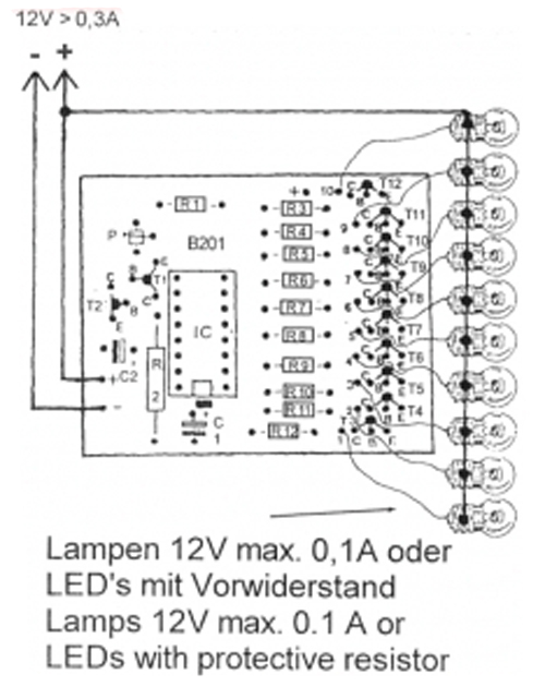 Bausatz: LED Lauflicht: : Spielzeug