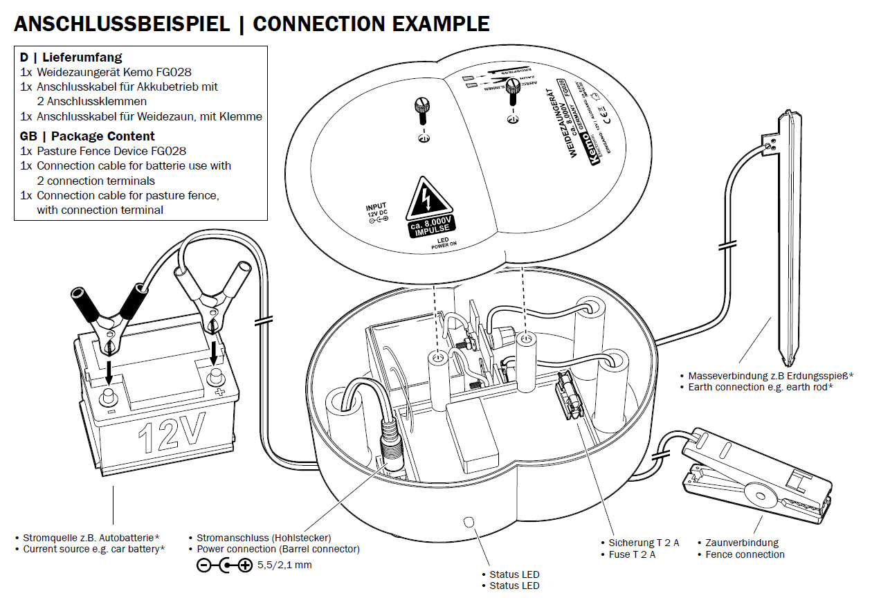 Edelstahl Anschlussklemmen-Set für runde Akkupole, 12V Anschluss S