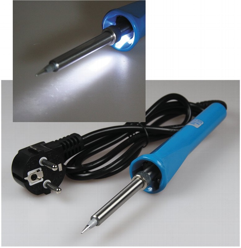 230V L/ötkolben 30Watt mit LED L/ötpunktausleuchtung