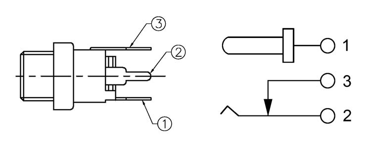 DC Kabel-Schalter Schnurschalter 5,5/2,1mm