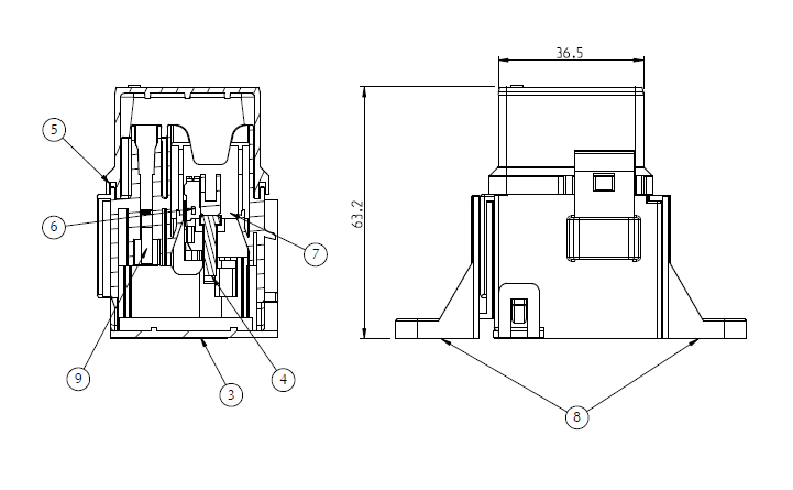 Sicherungshalter Sicherungskasten für 16x Unival 19mm Sicherungen MTA  0100655