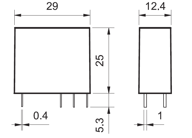 Mini Relè Finder 40.31.8.110 – 10A 250V 110V AC Per Circuito Stampato O Zoccolo