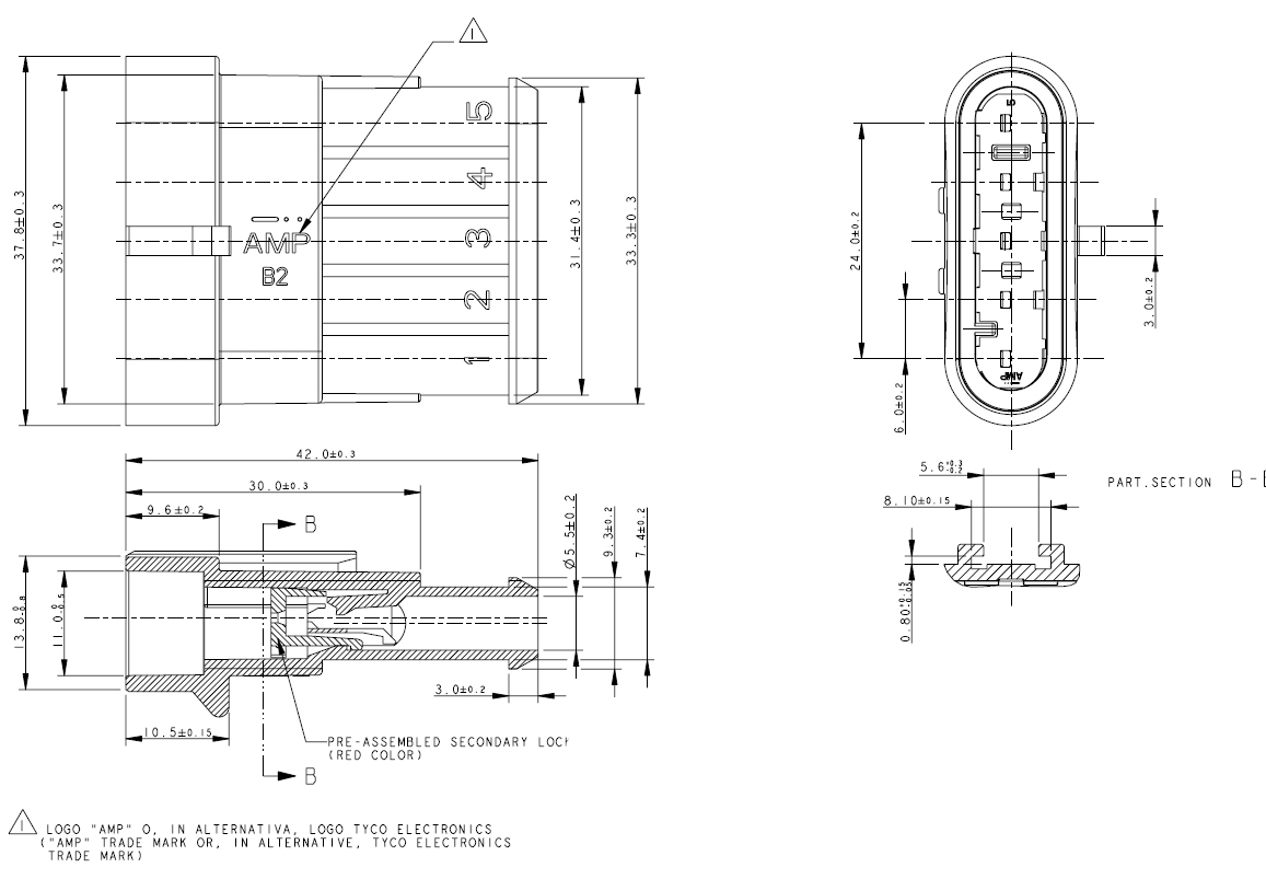 Mintice 5 X 5-Polig Kabel Steckverbinder Stecker Wasserdicht  Schnellverbinder Draht Elektrisch Ausrüstung KFZ LKW : : Auto &  Motorrad