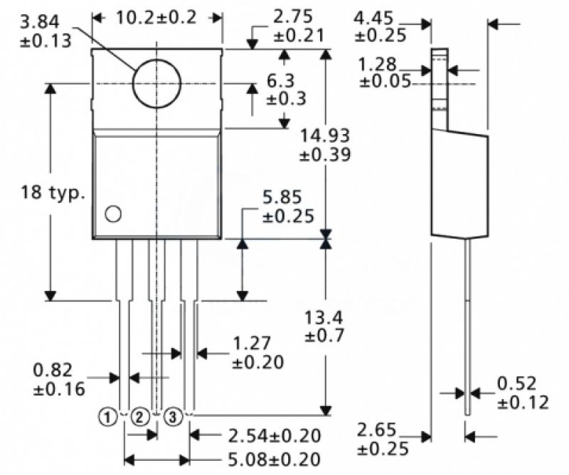 Spannungsstabilisator Spannungsregler 5V LM7805 max 1A Bauform