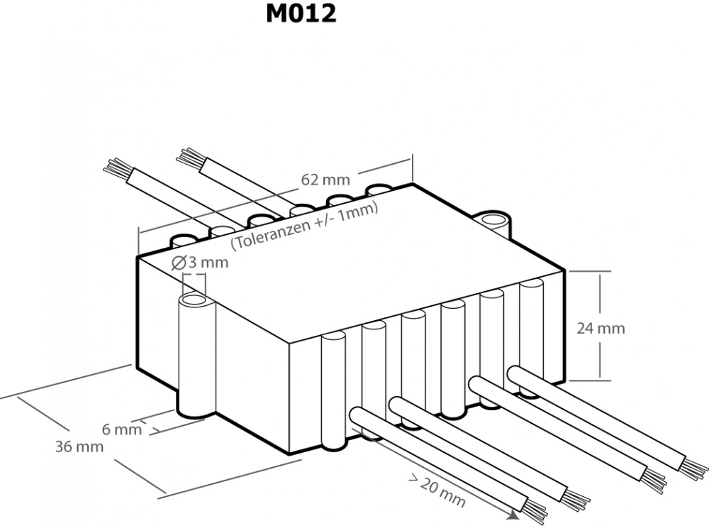 Motorenregler Lampenregler Dimmer 230V max 3A 600Watt M012 Kemo