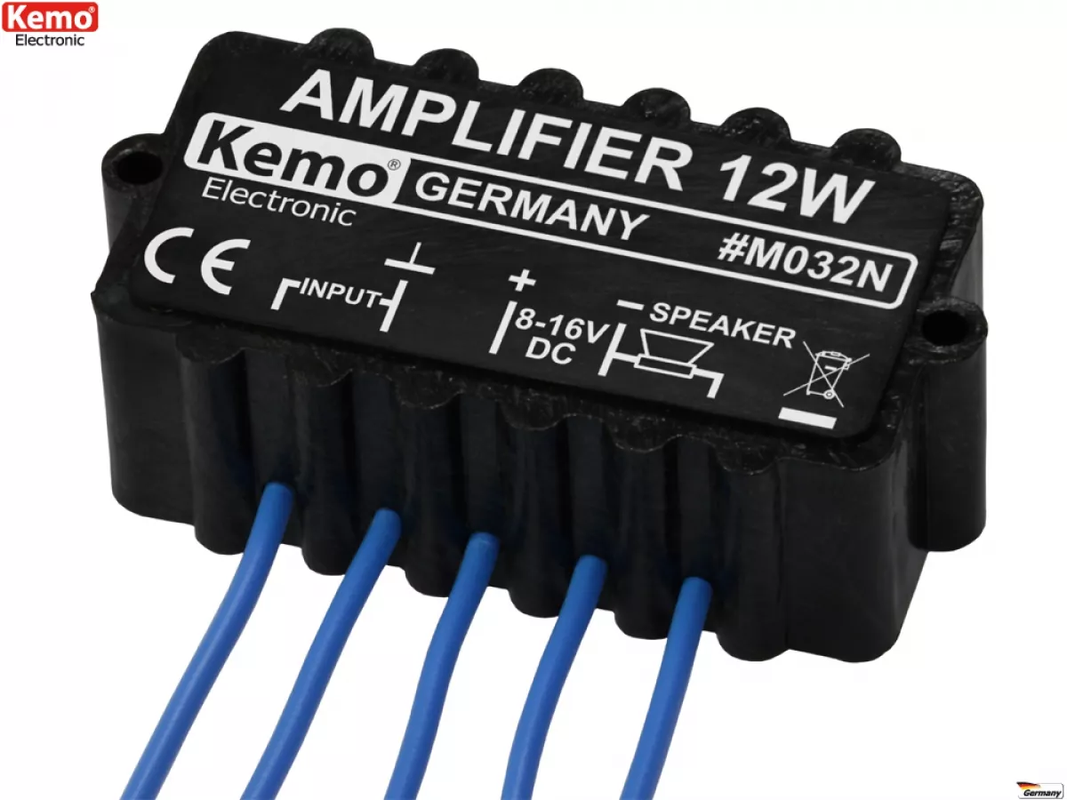 Kemo-Electronic M032N 12Watt Verstärker Mono Modul 6V - 16V Kemo M032N M032N
