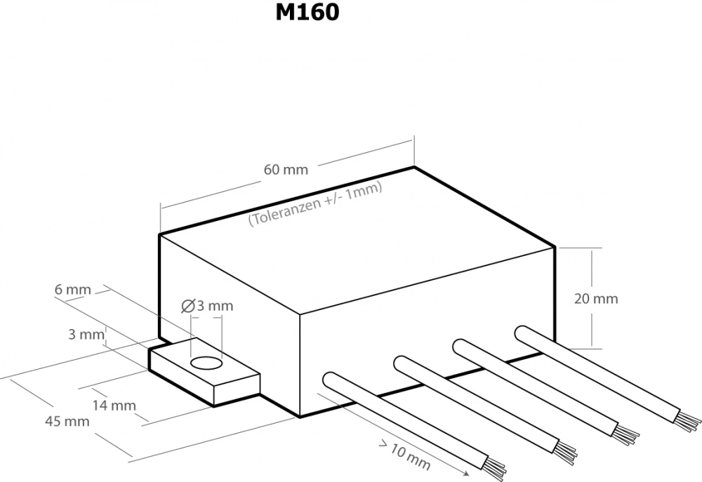 Phasenabschnittsregler Dimmer 110V - 240V~ M160 Kemo Phasenabschnittsregler Dimmer 110V - 240V~ M160 Kemo