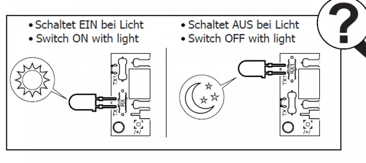 Lichtschranke Dämmerungsschalter 12 V= B045 Kemo Bausatz