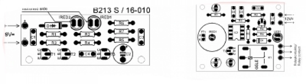 Infrarot Lichtschranke 50 m 9V - 12V B213 Kemo Bausatz Infrarot Lichtschranke 50 m 9V - 12V B213 Kemo Bausatz