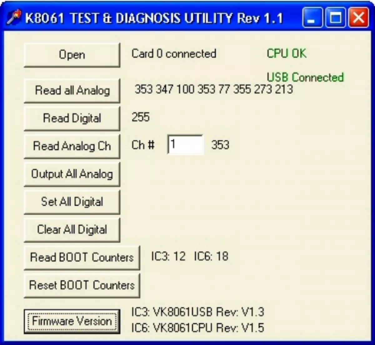 Programmierbare USB Schnittstellenkarte VM140 Velleman