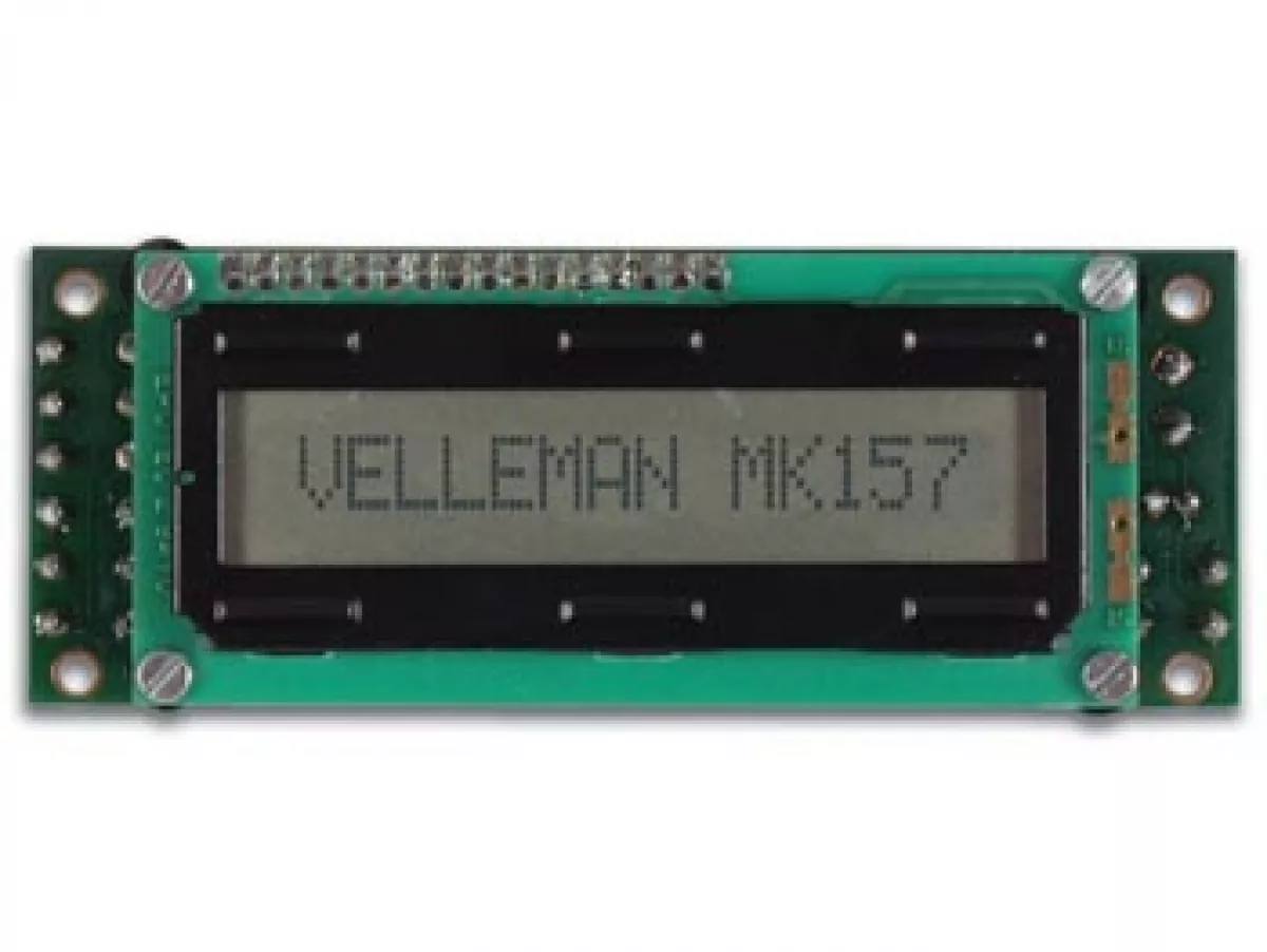 Velleman Elektronik Bausatz MK157 Mini LCD Laufschrift Board MK157 VMK157