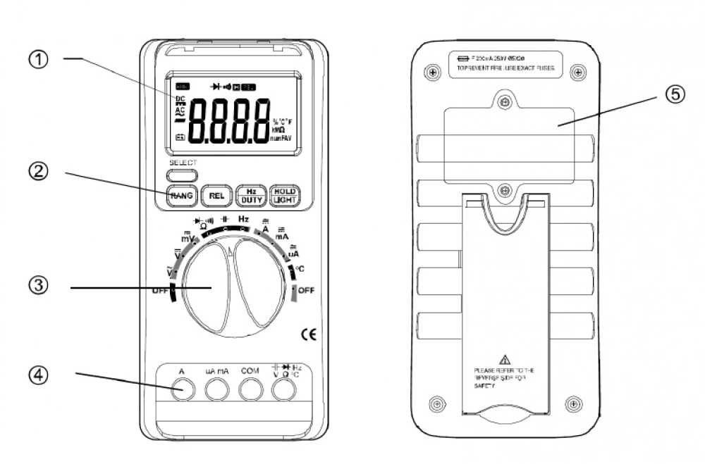 Digital Multimeter Messgerät mit LCD Display & Temp. Fühler DVM1100 Velleman Digital Multimeter Messgerät mit LCD Display & Temp. Fühler DVM1100 Velleman