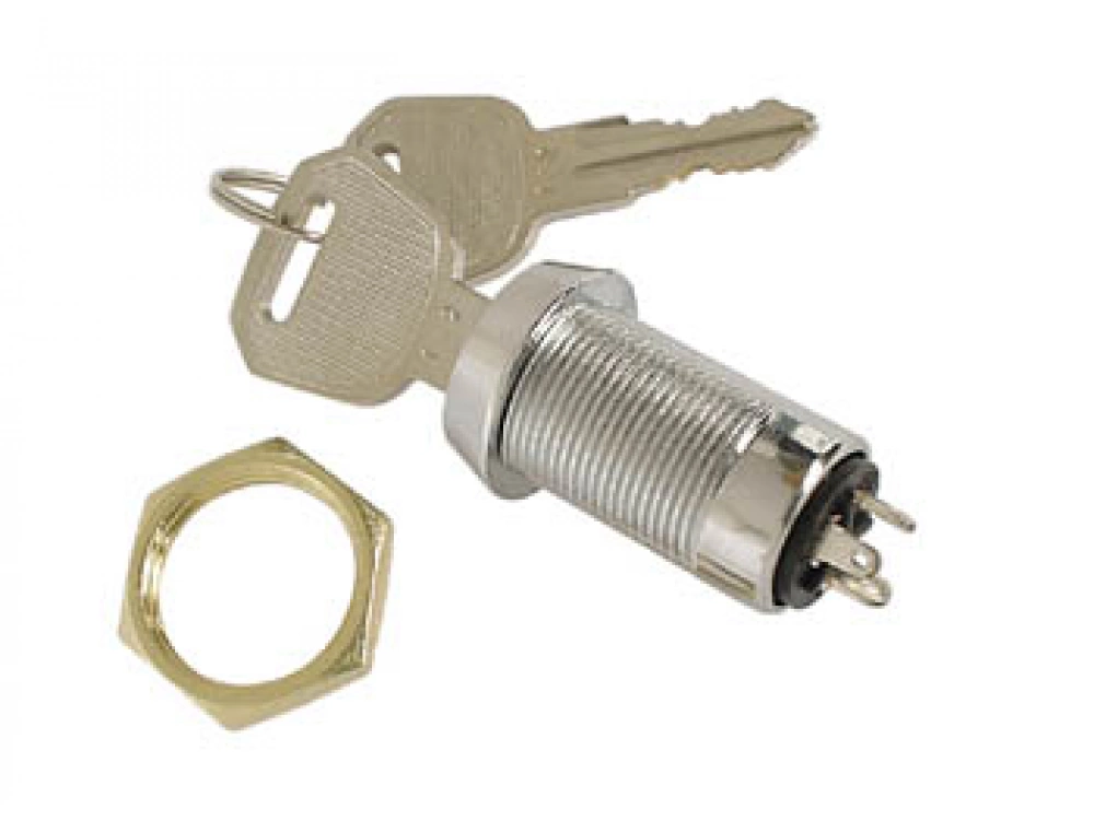 Velleman bausatz KS2 Schlüsselschalter 1-polig Ein/Ein KS2 Einbau 19mm Lochöffnung ET148