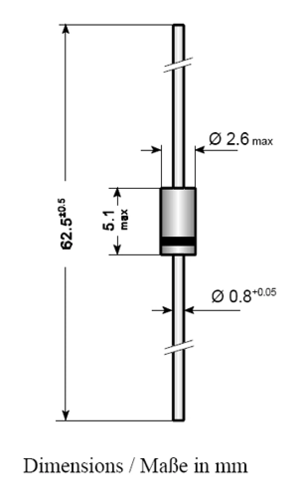 Silizium Gleichrichter Diode 1N4006 Silizium Gleichrichter Diode 1N4006