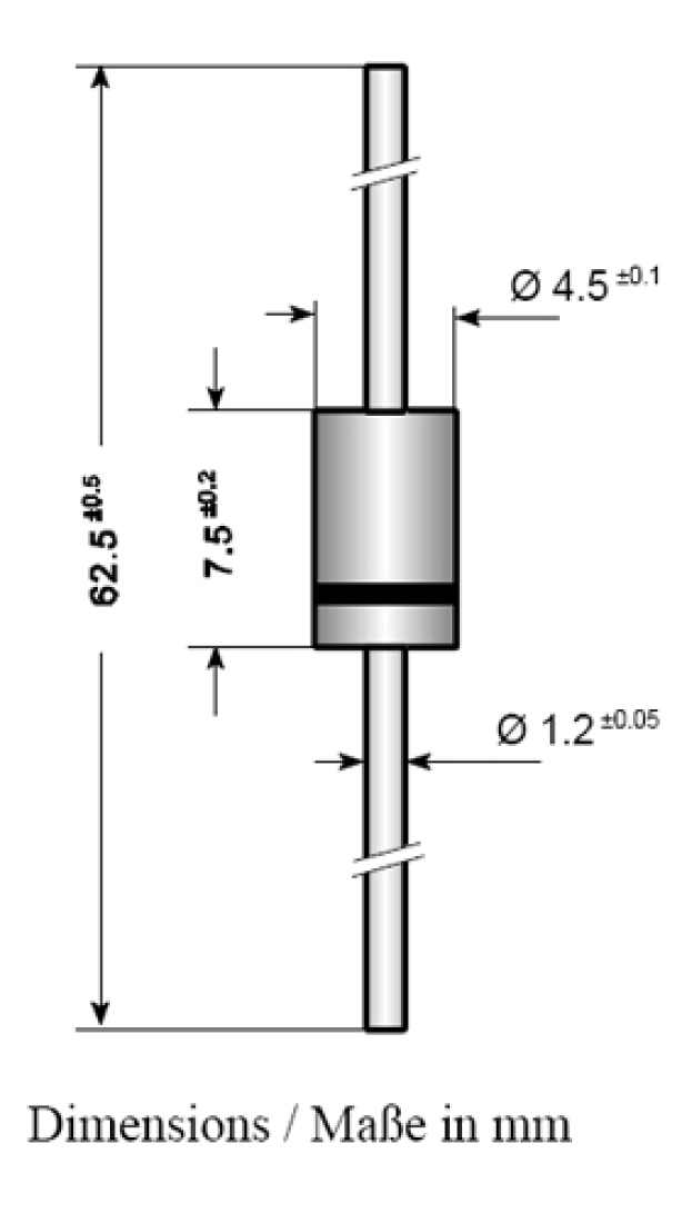 Silizium Gleichrichter Diode 1N5408 Silizium Gleichrichter Diode 1N5408
