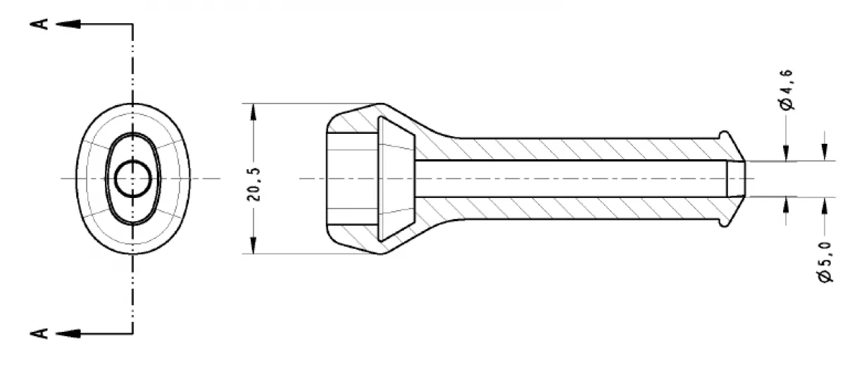 Superseal Dichtungskappe für 2-polig Verbinder