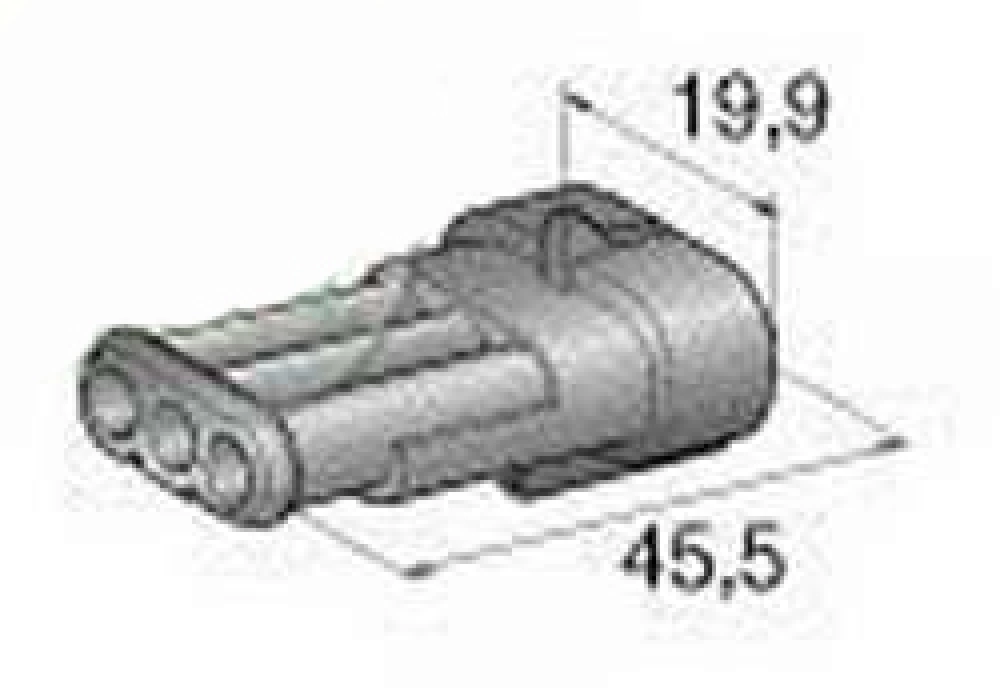 Superseal KFZ Steckverbinder Wasserdicht Komplettset 3-polig 0,75-1,5mm²