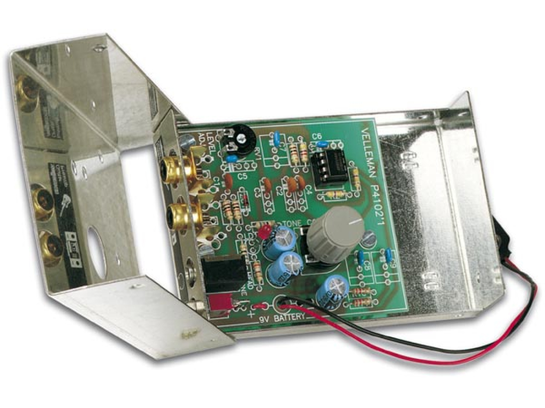 Velleman Elektronik Bausatz K4102 Gitarren Vorverstärker mit Kopfhörerausgang K4102 VK4102 Velleman Elektronik Bausatz K4102 Gitarren Vorverstärker mit Kopfhörerausgang K4102 VK4102