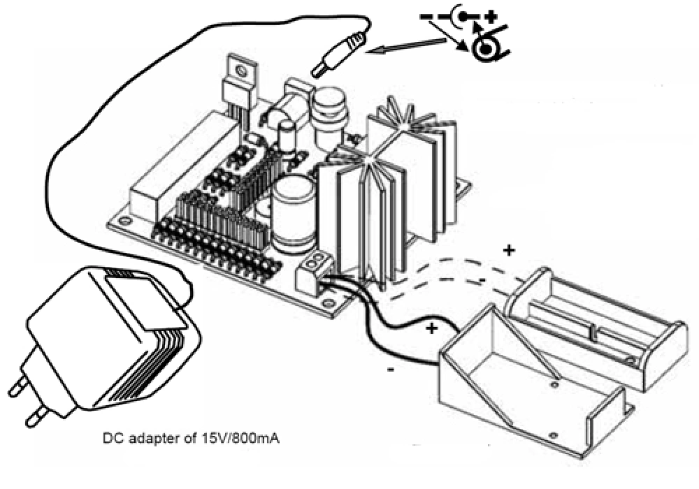 Universal Akku Ladegerät mit Entladefunktion K7300 Velleman Bausatz WHADDA WSPC7300