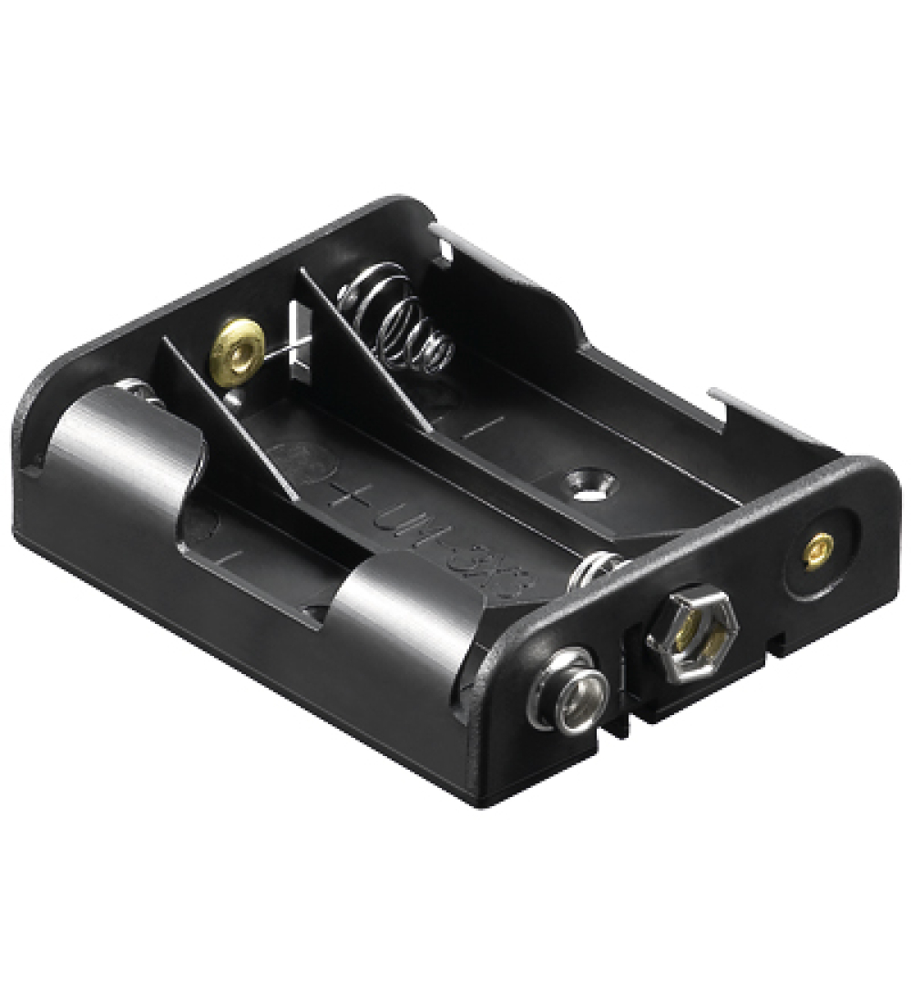 WT BS 11984 Batteriehalter 3x Mignon AA mit Druckknopfanschluss BH AA 3xD (3 EZ044