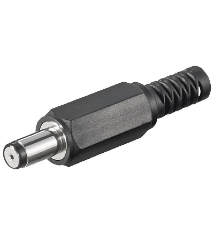 WT BS 11126 DC-Stecker 0,8 x 5,0 mm mit Knickschutz EST028 