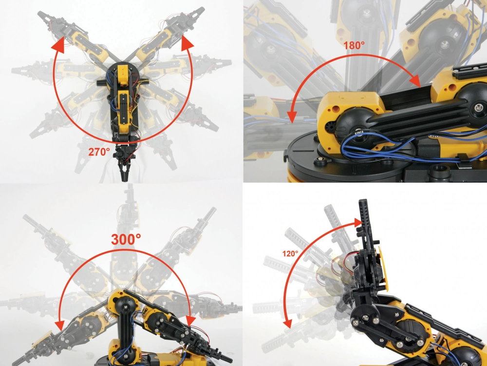 KSR10 SET Roboterarm KSR10 inkl USB Schnittstelle im SET Velleman Bausatz KSR10 SET Roboterarm KSR10 inkl USB Schnittstelle im SET Velleman Bausatz