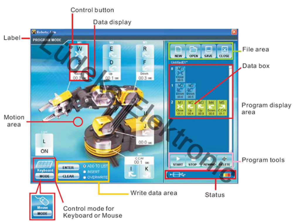 KSR10 SET Roboterarm KSR10 inkl USB Schnittstelle im SET Velleman Bausatz KSR10 SET Roboterarm KSR10 inkl USB Schnittstelle im SET Velleman Bausatz