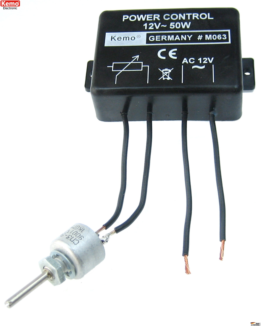 Kemo-Electronic M063 12V 24V 48V AC Dimmer Leistungsregler max 50W Kemo M063 M063 Kemo-Electronic M063 12V 24V 48V AC Dimmer Leistungsregler max 50W Kemo M063 M063