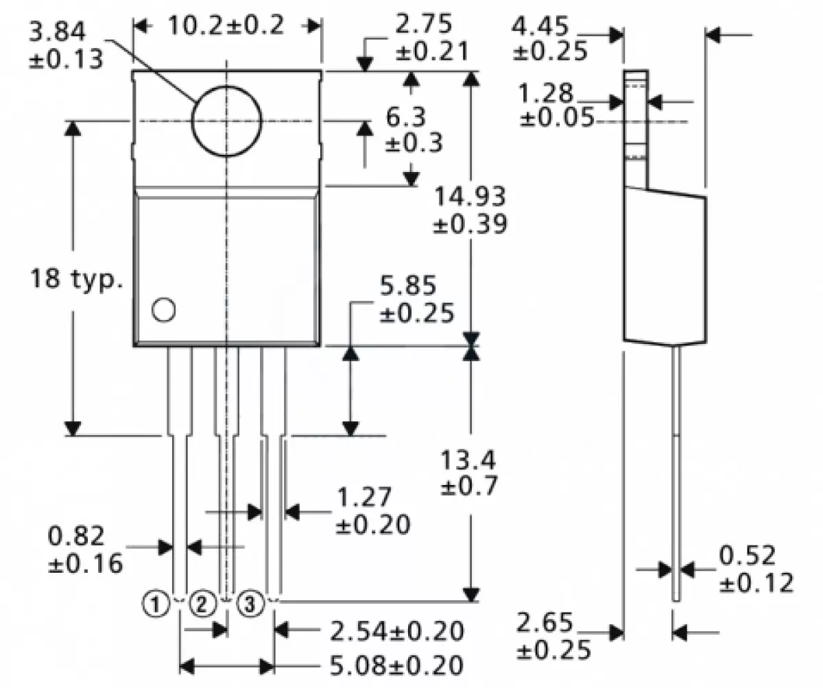 Spannungsstabilisator L7809 CV Leistung max 1,5A To220 9V